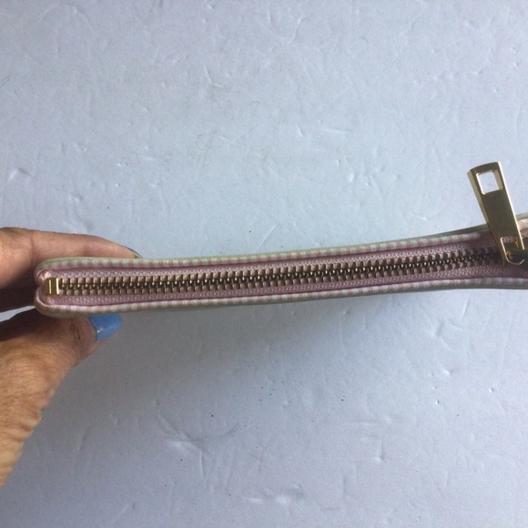 ANTHROPOLOGIE PASTEL FAUX LEATHER BRIDESMAID ZIPPERED POUCH CARD CASE - Picture 11 of 12